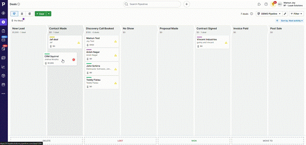 PIpedrive Pipeline Visualization