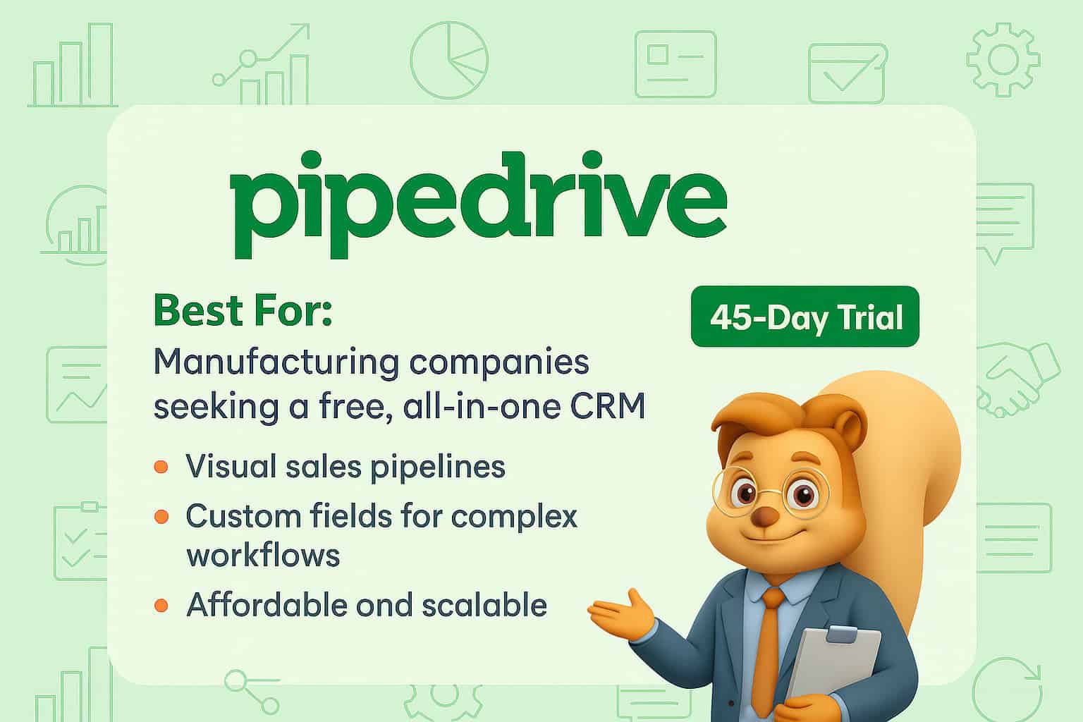 Best CRM Software for Manufacturing Businesses - Pipedrive