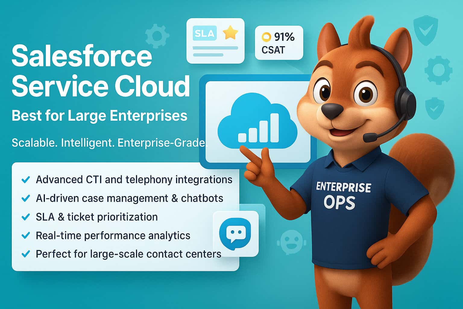 Salesforce Service Cloud – Best for Large Enterprises
