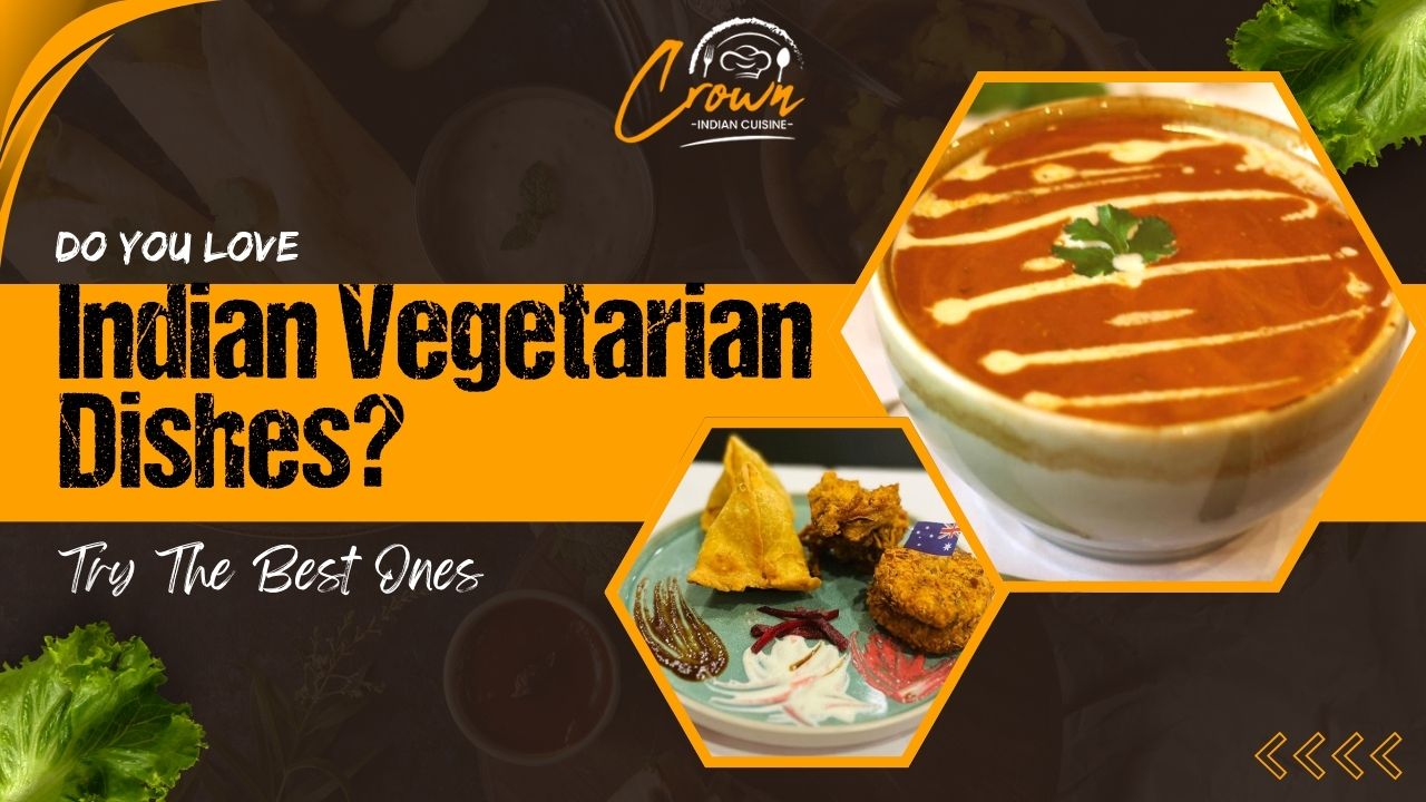 Creamy Indian vegetable curry with garnished herbs and crispy fried snacks.