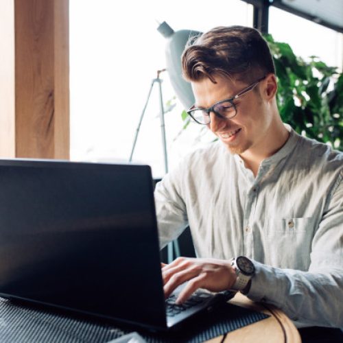 man-on laptop
