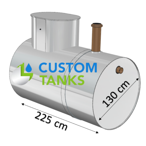 Stație de epurare a apei menajere OBR 3000 L ,ecologică, produsă de Custom Tanks.