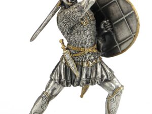 Dal Rossi Pewter MEDIEVAL WARRIOR - SHIELD IN LEFT HAND HOLDING Pewter Figurines height from 110mm to 160mm