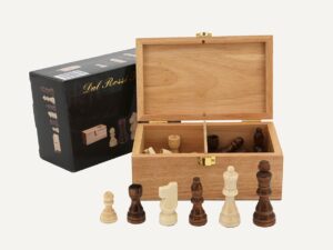 Dal Rossi Italy Chess 85mm Pieces Plus Storage Box