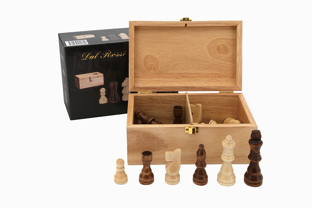 Dal Rossi Italy Chess 95mm Pieces Plus Storage Box