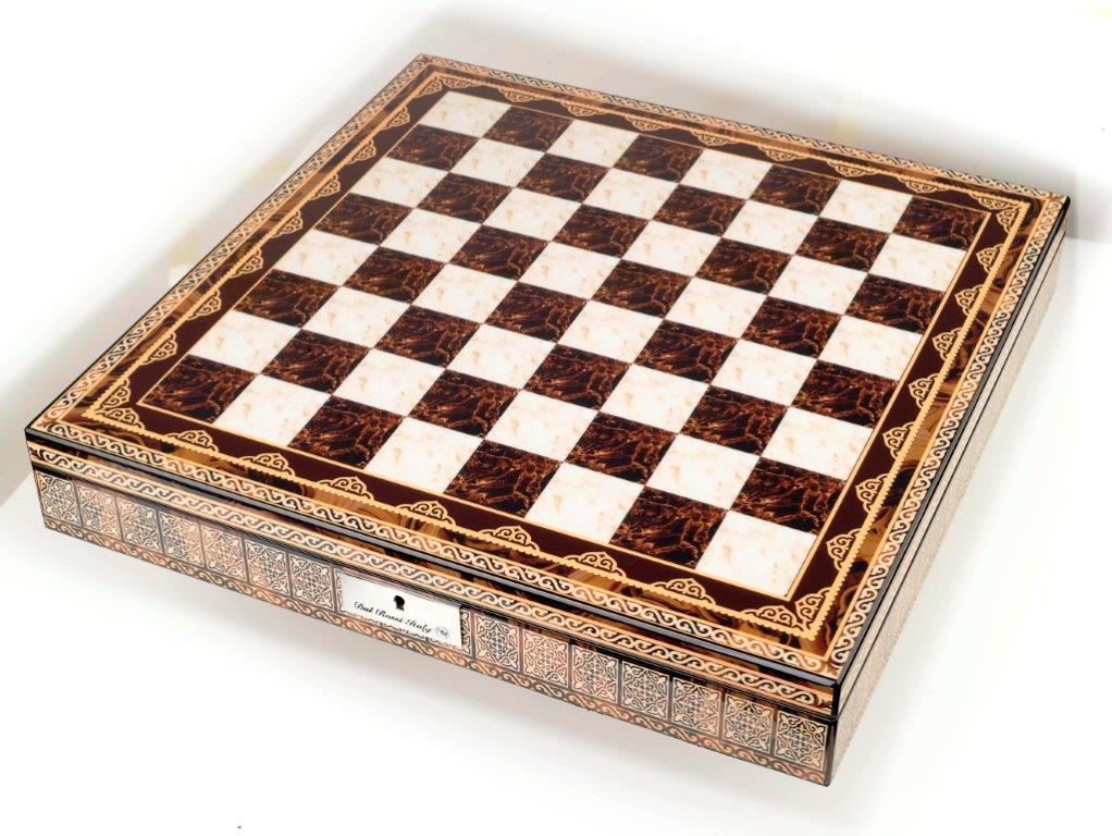 Dal Rossi Italy Chess Box Mosaic Finish 20" with compartments