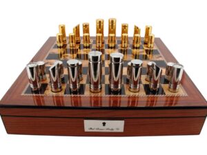 Dal Rossi Italy, Modern Gold and Silver Chessmen 75mm Chessmen ONLY