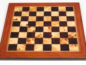 Dal Rossi Italy Walnut Shiny Finish Chess Board 40cm