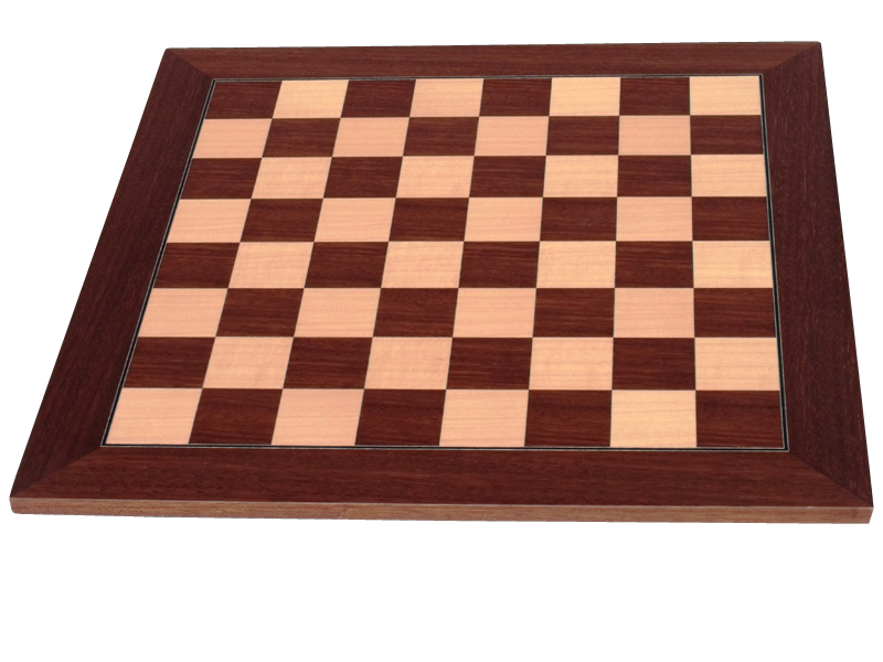 Dal Rossi Italy, Black and White with Copper and Gun Metal Gray Tops and Bottoms Chessmen on a Palisander and Maple 50cm - Image 6