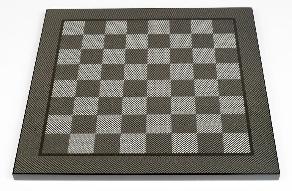Dal Rossi Italy Carbon Fibre 50cm Chess Board