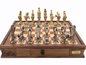 Dal Rossi Italy, “Renaissance” Chess Set on Dal Rossi 50cm (20”) Chess Box
