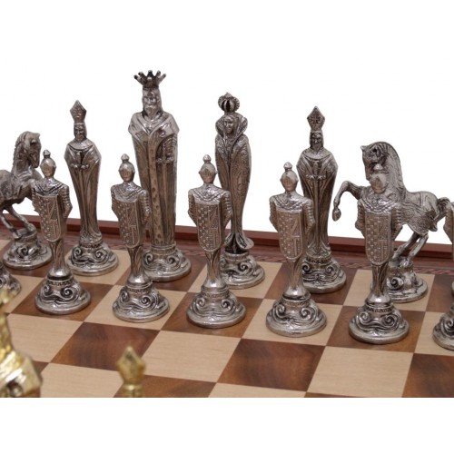 Dal Rossi Italy, “Renaissance” Chess Set on Dal Rossi 50cm (20”) Chess Box - Image 5