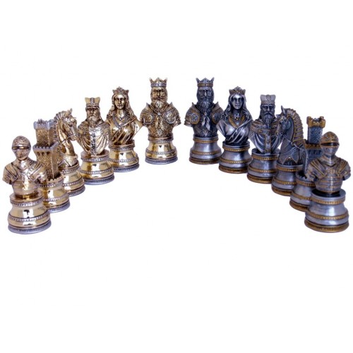 Dal Rossi Italy Medieval Warriors Chess Set with Drawers 20" - Image 3