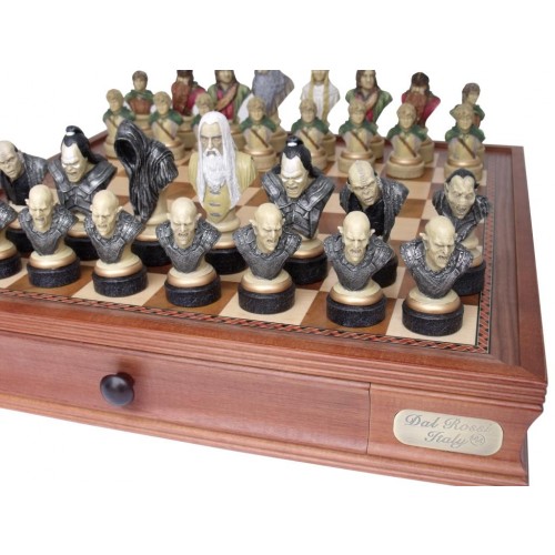 Dal Rossi Italy, “Lord of the Rings” Chess Set on Dal Rossi 50cm (20”) Chess Box - Image 2