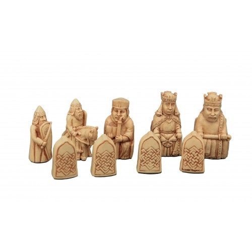 Dal Rossi Italy Isle of Lewis Chess Set on a Palisander / Maple Chess board 40cm - Image 3