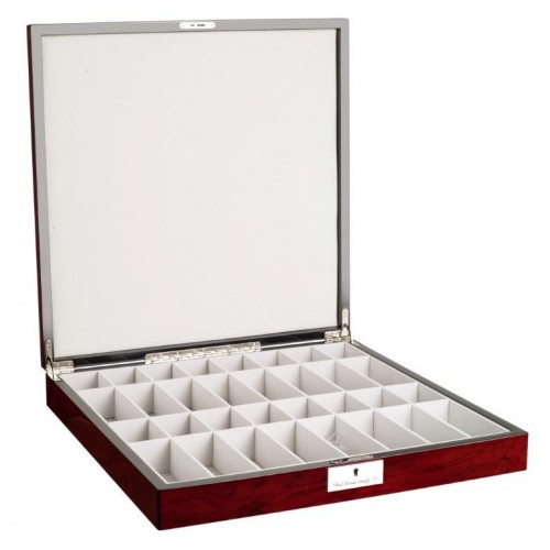 Dal Rossi Italy Chess Box Mahogany Finish 20" with compartments with Black Ebony and Box Wood Finish 101mm Chess pieces - Image 3