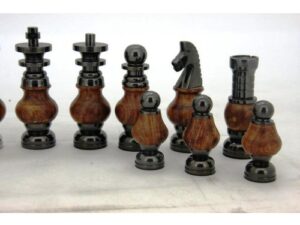 Dal Rossi Italy, Staunton Large Metal and Wood Chessmen ONLY