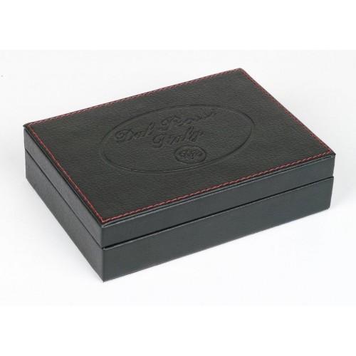 Dal Rossi Italy Card Box Black PU Leather With 2 Packs of Playing Cards - Image 3