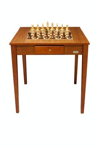 Dal Rossi Italy Chess Table 28" Including 95mm Weighted Chess Pieces