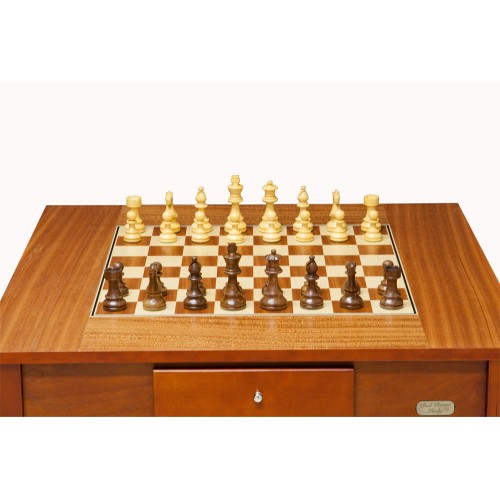 Dal Rossi Italy Chess Table 28" Including 95mm Weighted Chess Pieces - Image 2