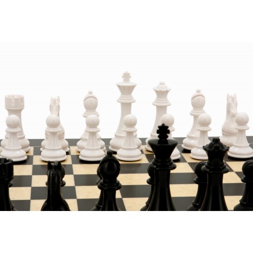 Dal Rossi Italy Chess Set, 50cm Board With Black & White Weighted Chess Pieces (101mm) - Image 3