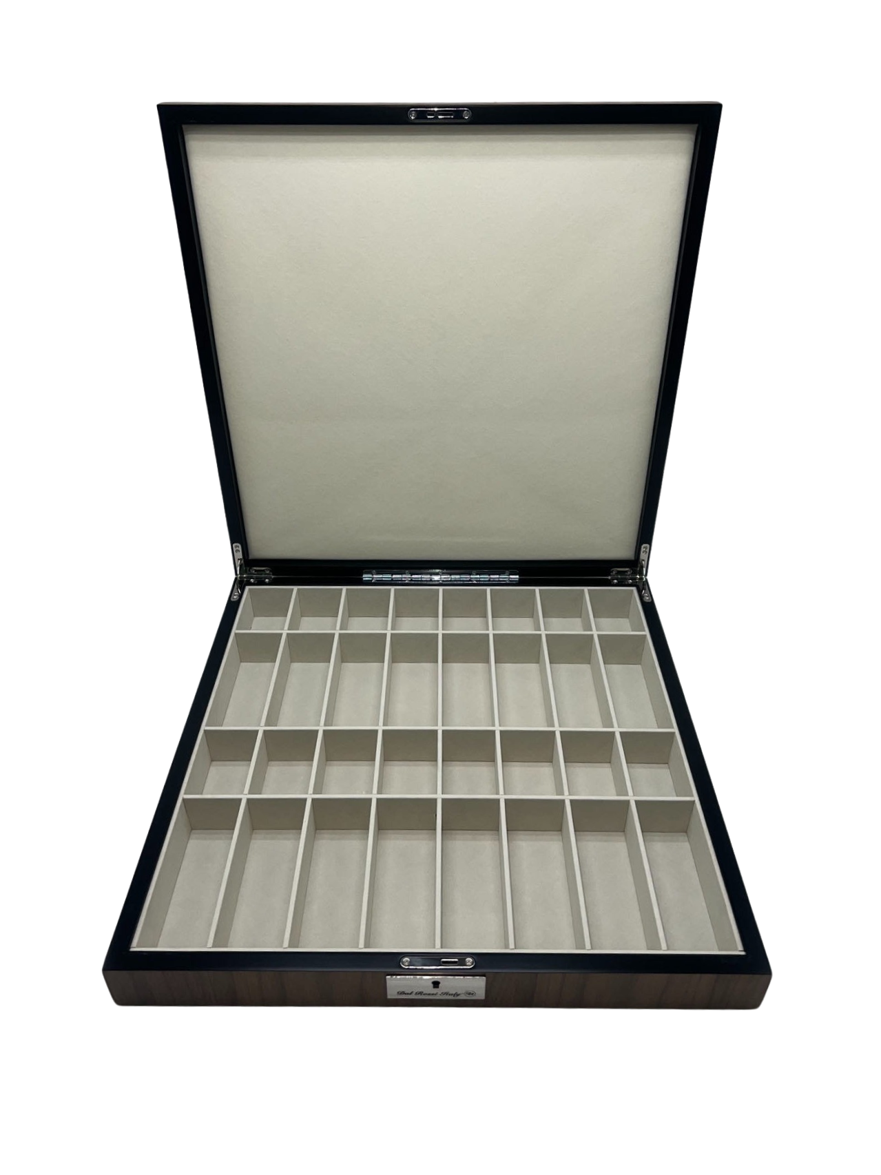 Dal Rossi Chess Box Walnut Inlaid 20" With Compartments - Image 2