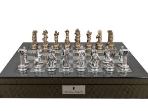 Dal Rossi Italy European Warriors on a Carbon Fibre Finish, Chess Box 20” with compartments