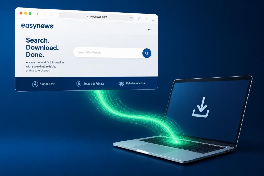 easynews allows you to download directly through the safari browser on your mac