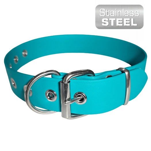 Dog Collar Biothane 38mm XL in teal