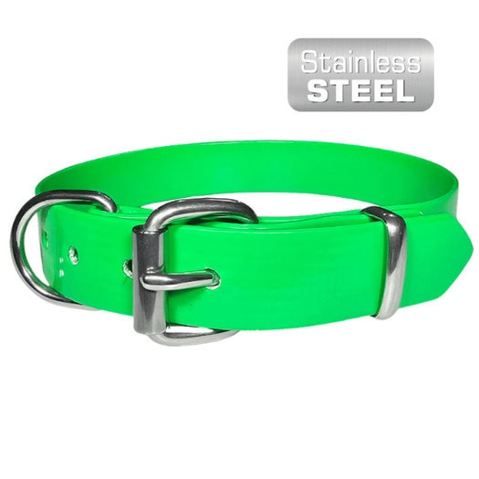 Working dog collar PVC stainless steel 25mm