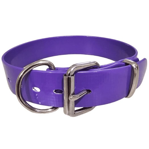 Working dog collar PVC 32mm in purple