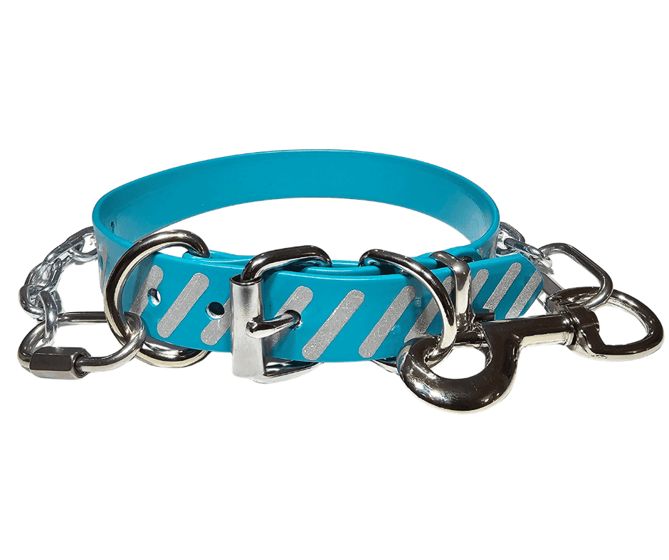 PVC Working Dog Collar & Tie Out Reflective 25mm