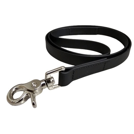 Show sheep leads biothane black chrome clip