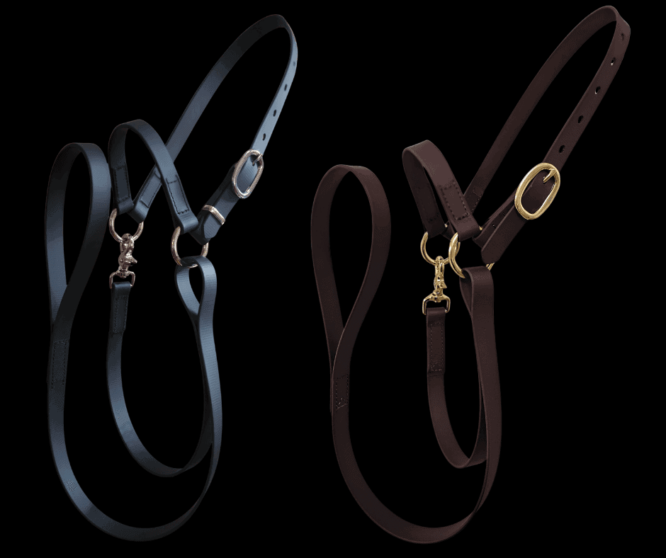 Show sheep halters black and brown