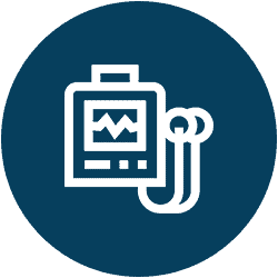 Electrocardiogram monitor and pulse oximeter equipment used in cardiac health assessment at Deepak Heart Institute.