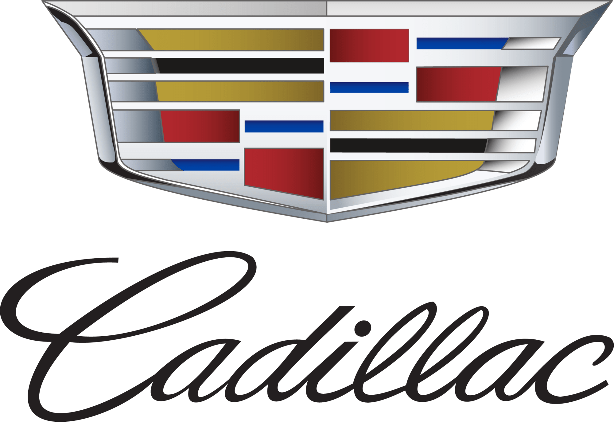 Close-up of a Cadillac emblem showcasing the luxury car brand's distinctive crest and grille design, emphasizing quality and elegance.