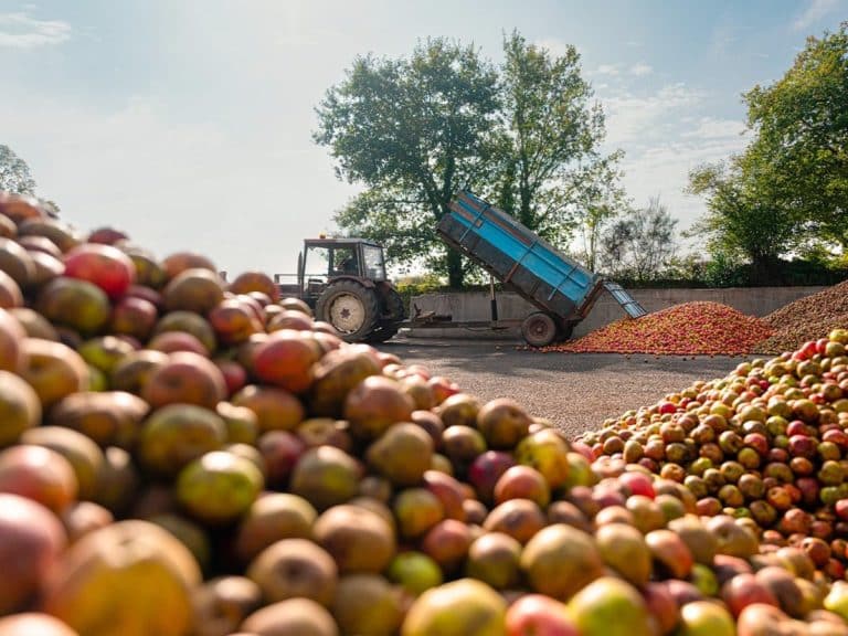 Photo des pommes avant le pressoir