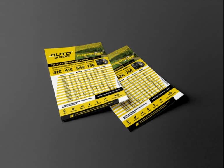 Auto 3000 flyer imprimé