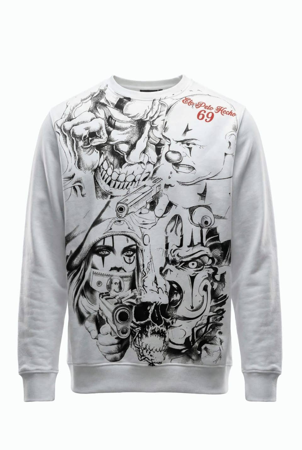 White Tattoo Art Sweatshirt
