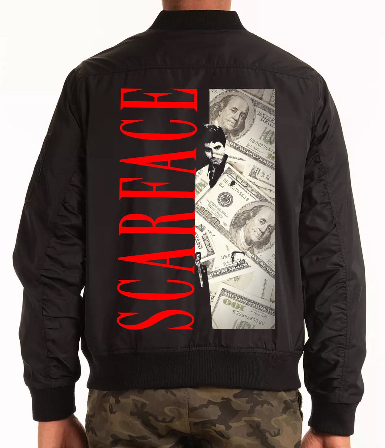 scarfaceページ Men's Scarface Light Bomber Jacket