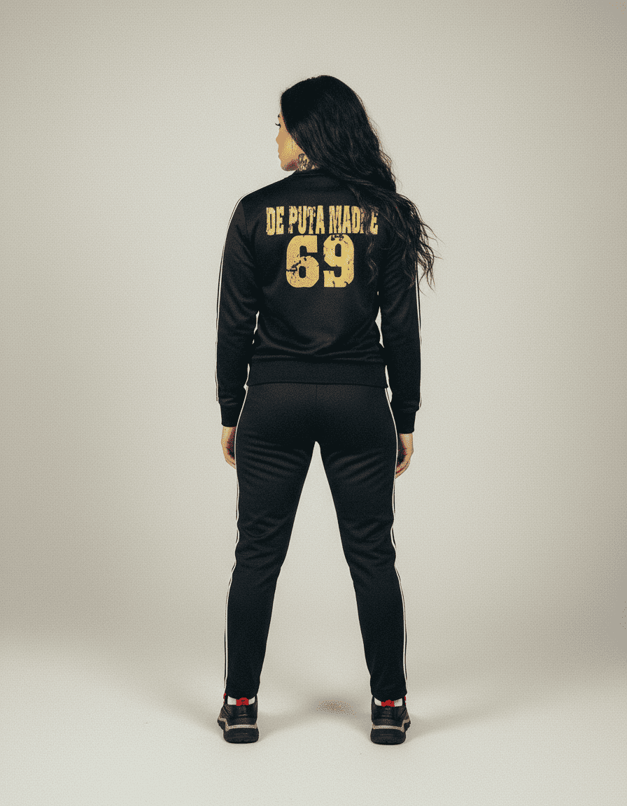 De Puta Madre 69 bold Italian streetwear hoodie featuring edgy graphic design and street style appeal.