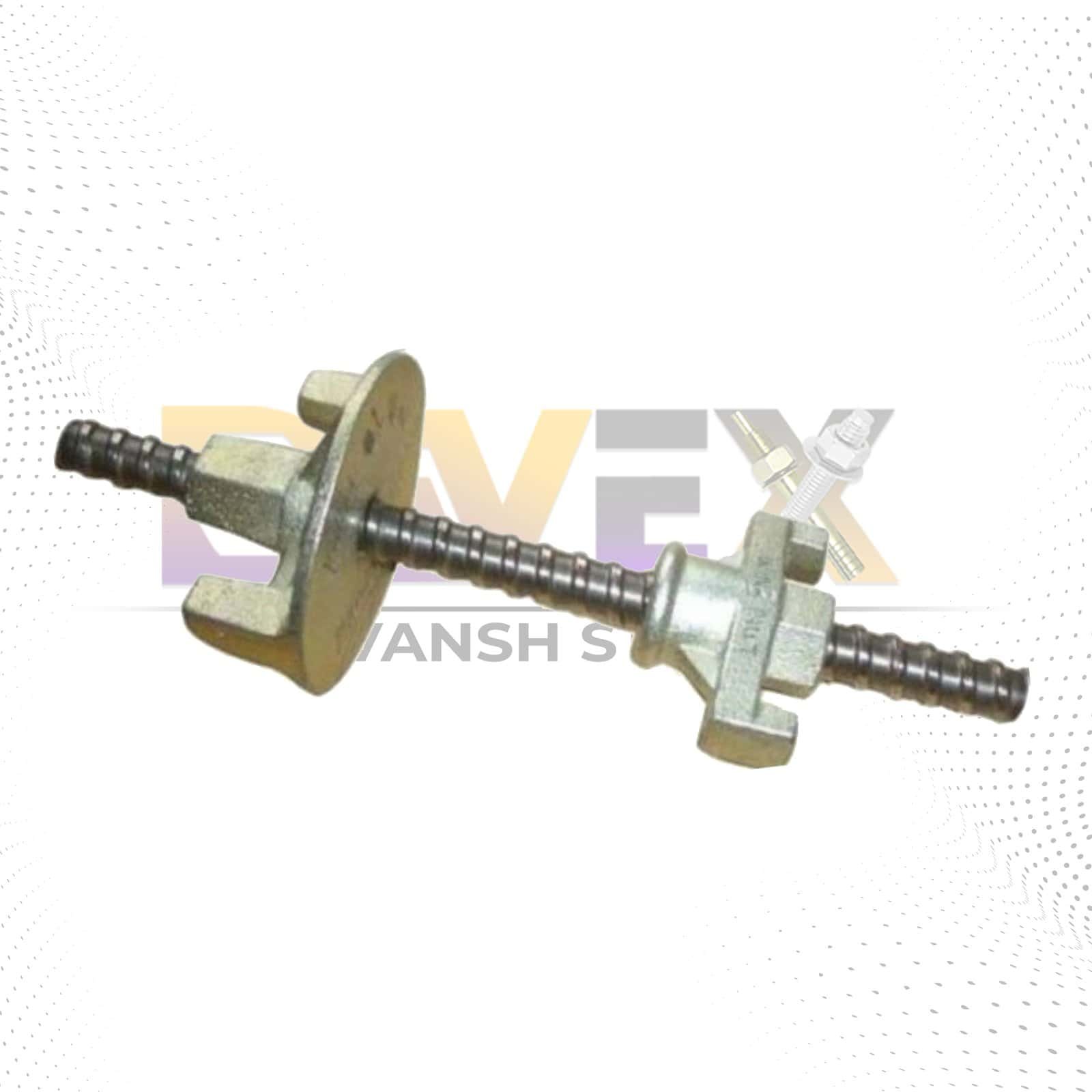 Heavy-duty steel shaft for industrial machinery, Tie Road application.