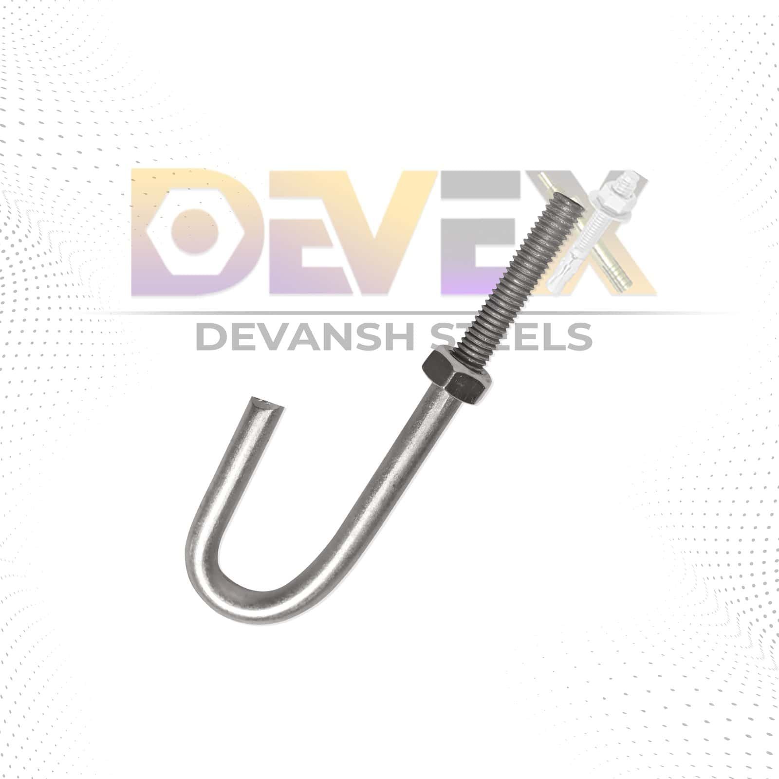 Foundation bolt used in construction for securing structures to concrete foundations. High-quality s.