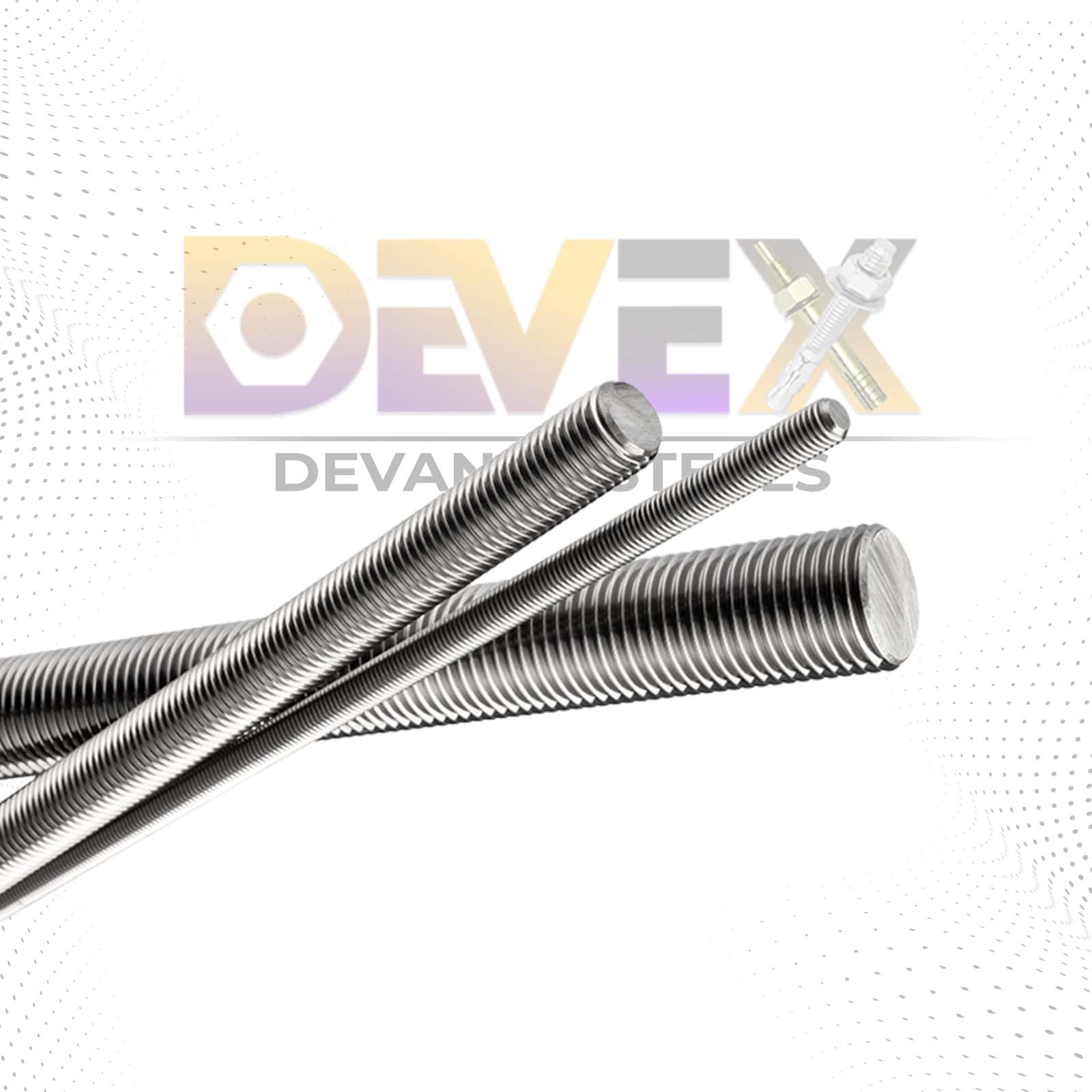 Premium stainless steel thread rods showcased for reliable fastening in construction and manufacturing projects.