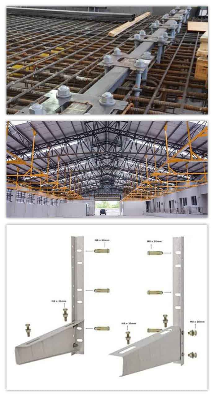 Steel anchor fasteners used in construction for secure and durable fixing solutions.