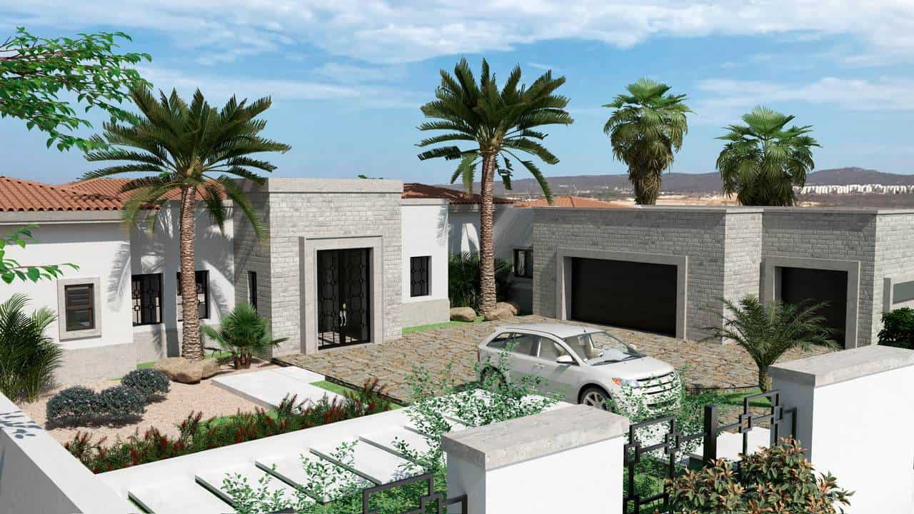 A Car Parked In A Driveway