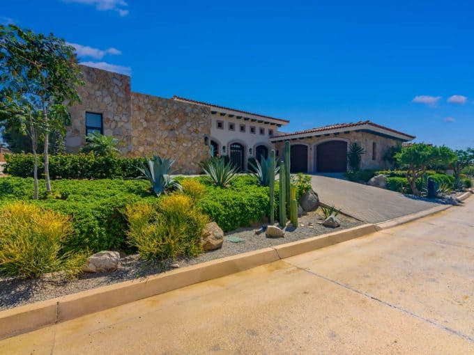 Luxurious Diamante Cabo San Lucas Real Estate With Stunning Desert Landscaping And Modern Architectural Design. Perfect For Upscale Living And Investment In Baja California Sur.