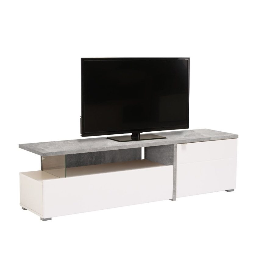 Mesa De Tv Gloria Blancogris (1)