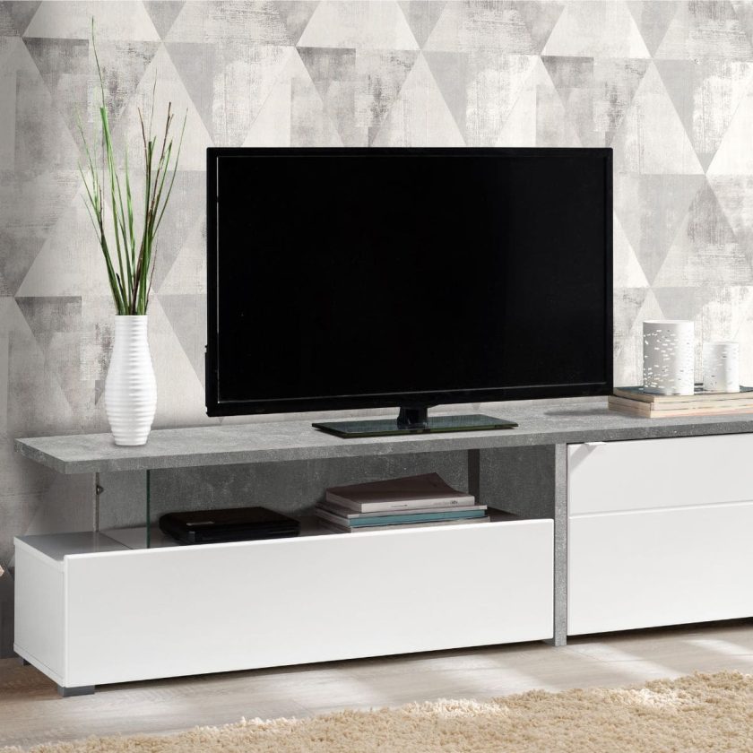 Mesa De Tv Gloria Blancogris (8)