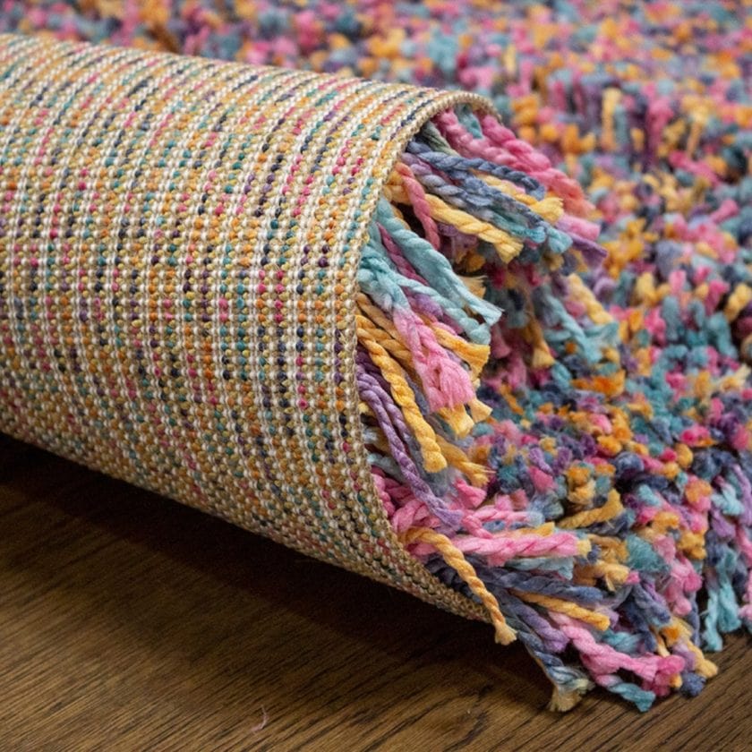 Tapete decorativo fluffy multicolor (3) min